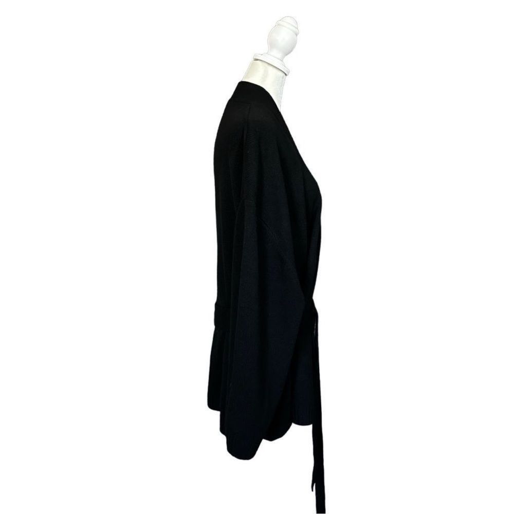 Naked Cashmere Black Belted Open Front Long Sleeve Cardigan N20868 Size Large - Picture 2 of 14